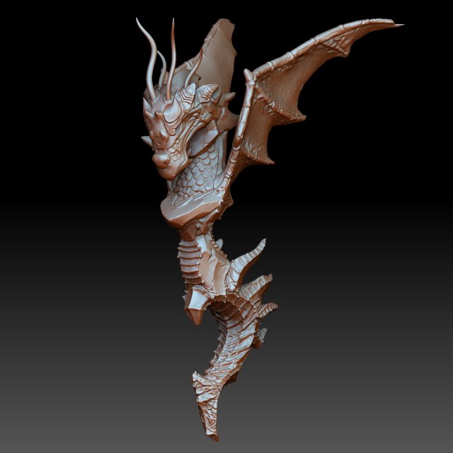 dragon Modelo 3D .c4d .max .obj .3ds .fbx .stl .blend 