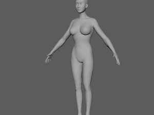 female basemesh Modelo 3D