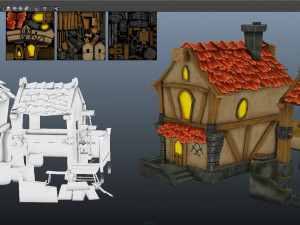 house lowpoly 3D-Modell