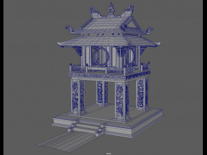 constellation of literature pavilion of vietnam 3D मॉडल
