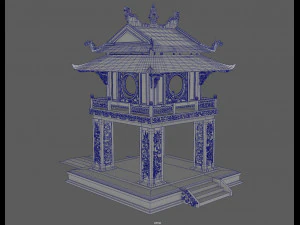 constellation of literature pavilion of vietnam 3D Model
