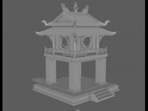 constellation of literature pavilion of vietnam 3D Model