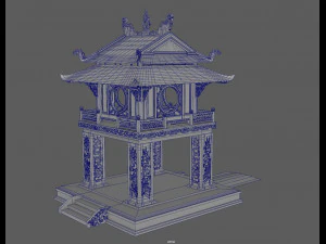 constellation of literature pavilion of vietnam 3D Model