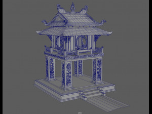 constellation of literature pavilion of vietnam 3D मॉडल