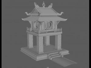 constellation of literature pavilion of vietnam 3D Model