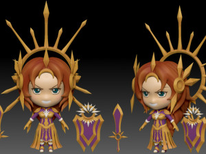 leona chibi of lol 3D प्रिंट मॉडल