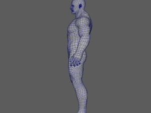 male base lowpoly highpoly 3D मॉडल