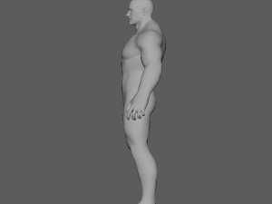 male base lowpoly highpoly 3D मॉडल