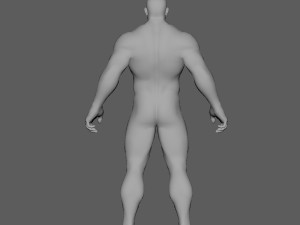 male base lowpoly highpoly 3D मॉडल