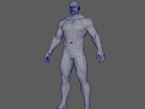 male base lowpoly highpoly 3D मॉडल