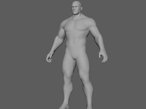 male base lowpoly highpoly 3D मॉडल
