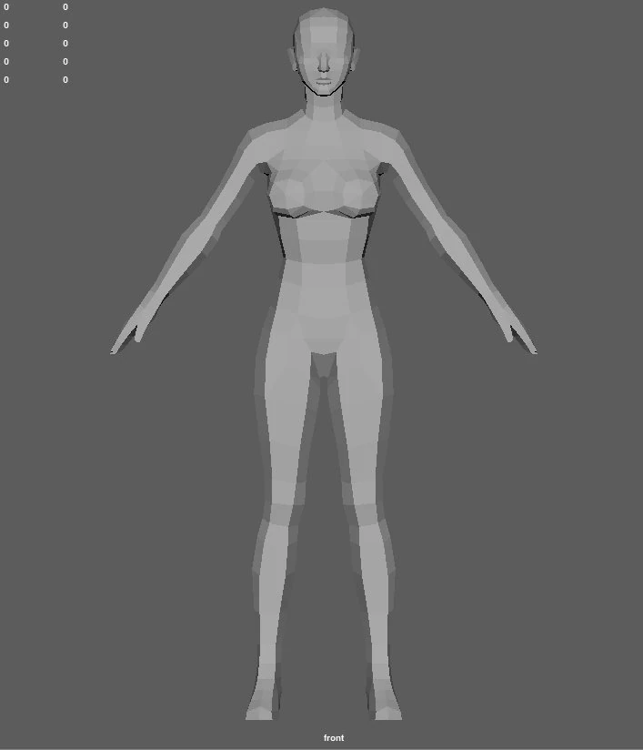 base female 2 3D Model .c4d .max .obj .3ds .fbx .stl .blend