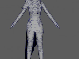 ninja woman 3D Model