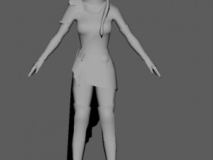 ninja woman 3D 模型