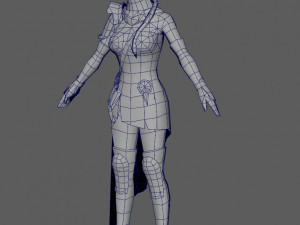 ninja woman 3D 模型