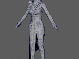 ninja woman 3D Model