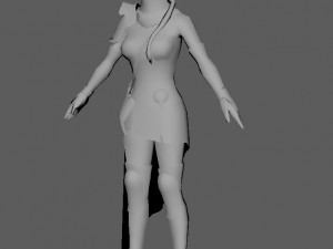 ninja woman 3D 模型
