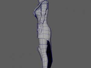 ninja woman 3D 模型