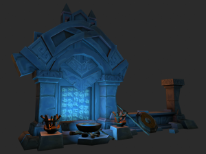rockwall lowpoly 3D Модель