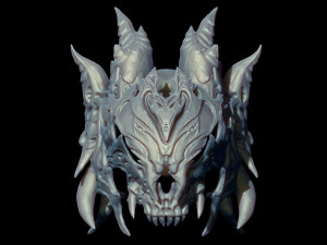 skull helmet zbrush 3D मॉडल