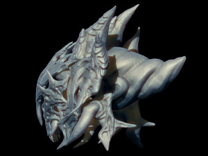 skull helmet zbrush Modèle 3D