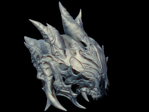 skull helmet zbrush Modèle 3D