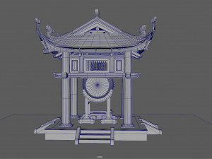 drum tower of vietnam 3Dモデル
