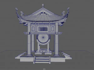 drum tower of vietnam 3D Model