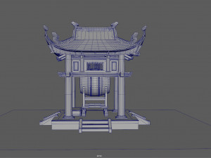 drum tower of vietnam 3Dモデル
