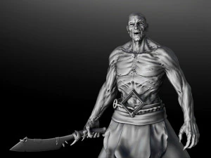 pincel zumbi Modelo 3D