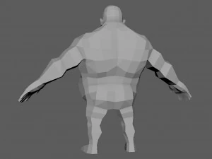 base man 3 lowpoly 3D Model