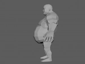 base man 3 lowpoly 3D Model