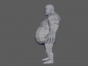 base man 3 lowpoly 3D Model