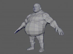 base man 3 lowpoly 3D Model