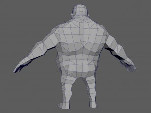 base man 3 lowpoly 3D Model
