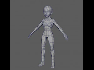 base woman lowpoly 3D Model