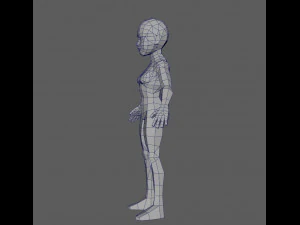 base woman lowpoly 3D Model