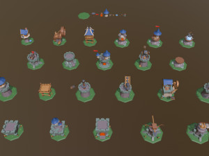 defense set 1 3D मॉडल