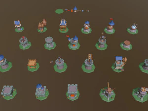 defense set 1 3D Model