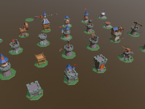 defense set 1 3D मॉडल