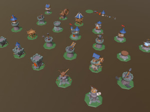 defense set 1 3D मॉडल
