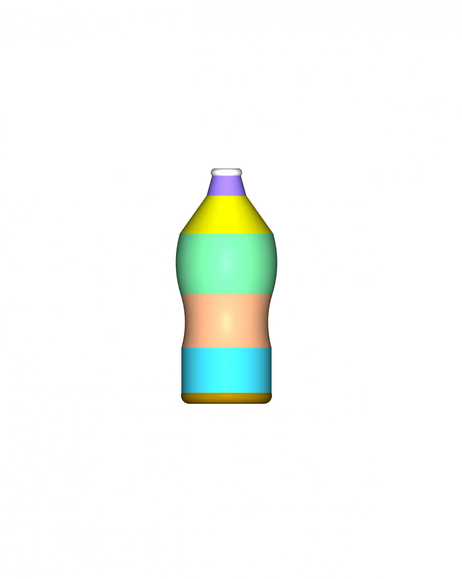 bottle 3D Model .c4d .max .obj .3ds .fbx .stl .blend 