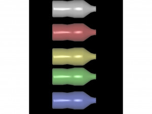 various bottle 3D मॉडल