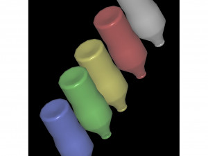 various bottle 3D मॉडल
