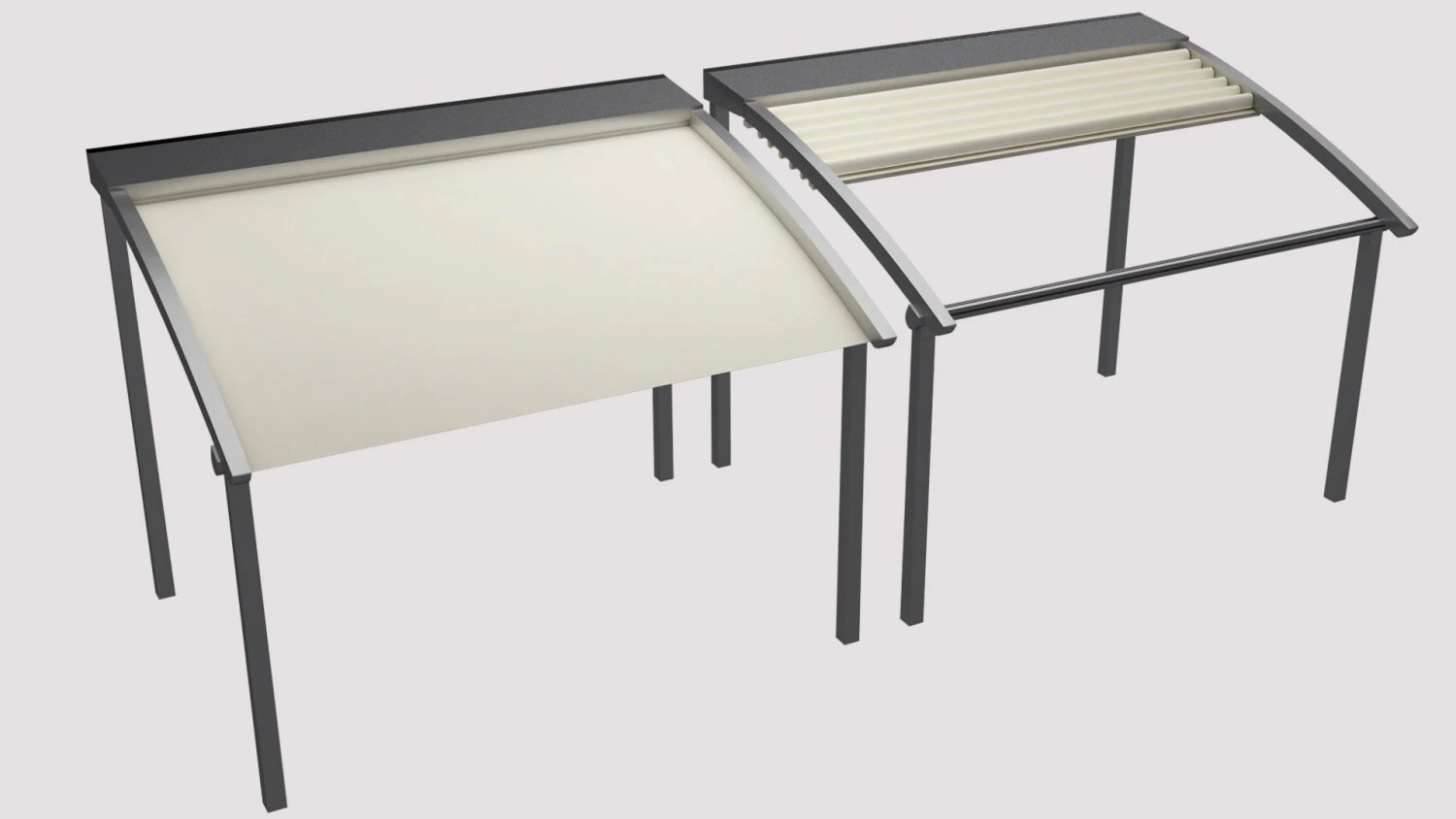 awning open and closed 3D Model .c4d .max .obj .3ds .fbx .stl .blend