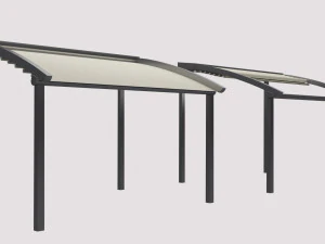 awning open and closed 3D Model
