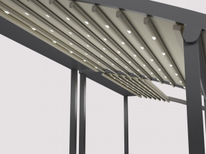 awning open and closed 3D 模型