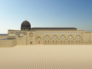 al-aqsa mosque interior- exterior Modelo 3D