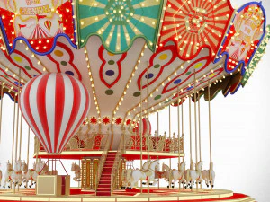 carousel funfair 3D Model