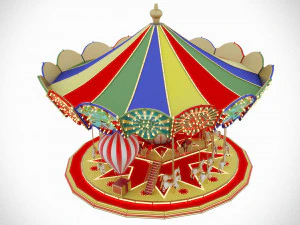 carousel funfair 3D Model